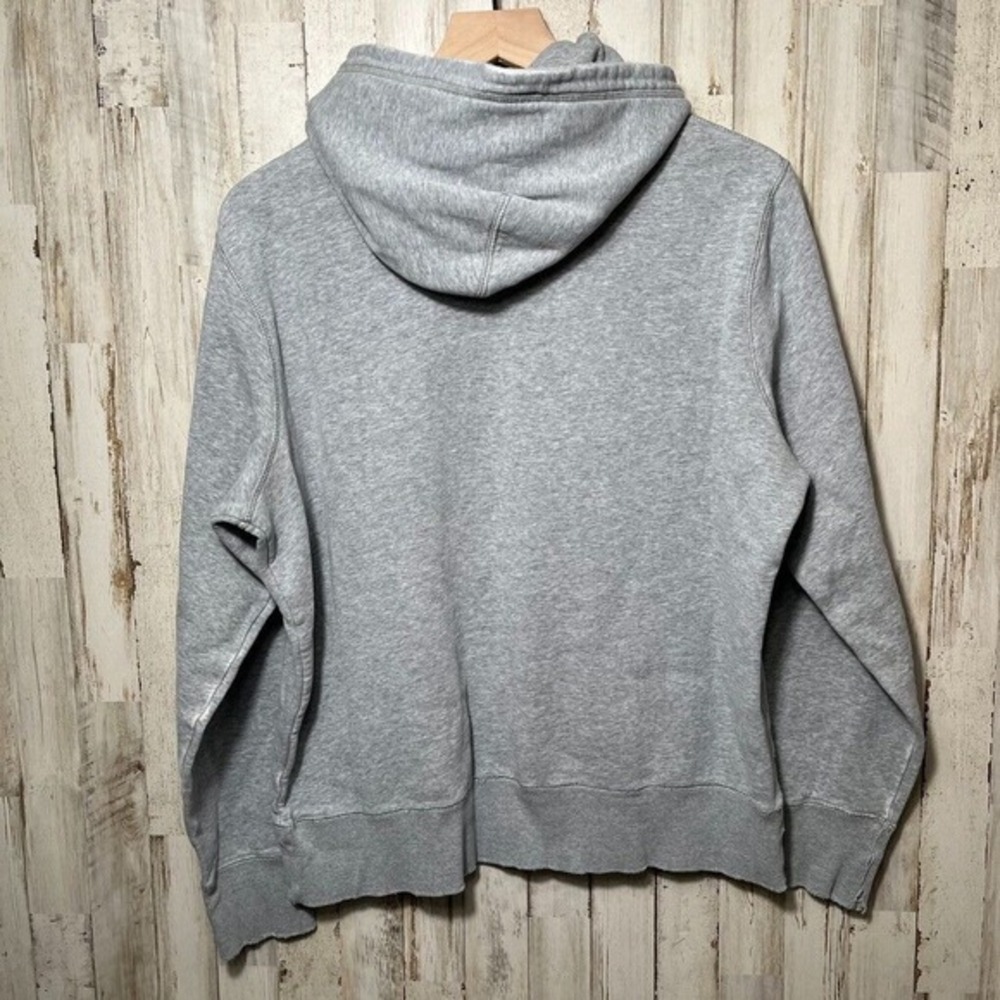 Vintage Y2k Gray Nike Hoodie Sweatshirt Embroidered Swoosh Faded Mens Medium - Picture 5 of 7